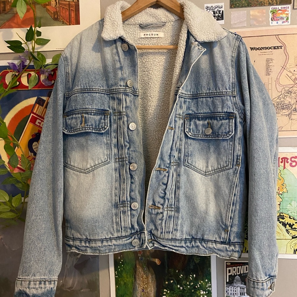 lined denim jacket